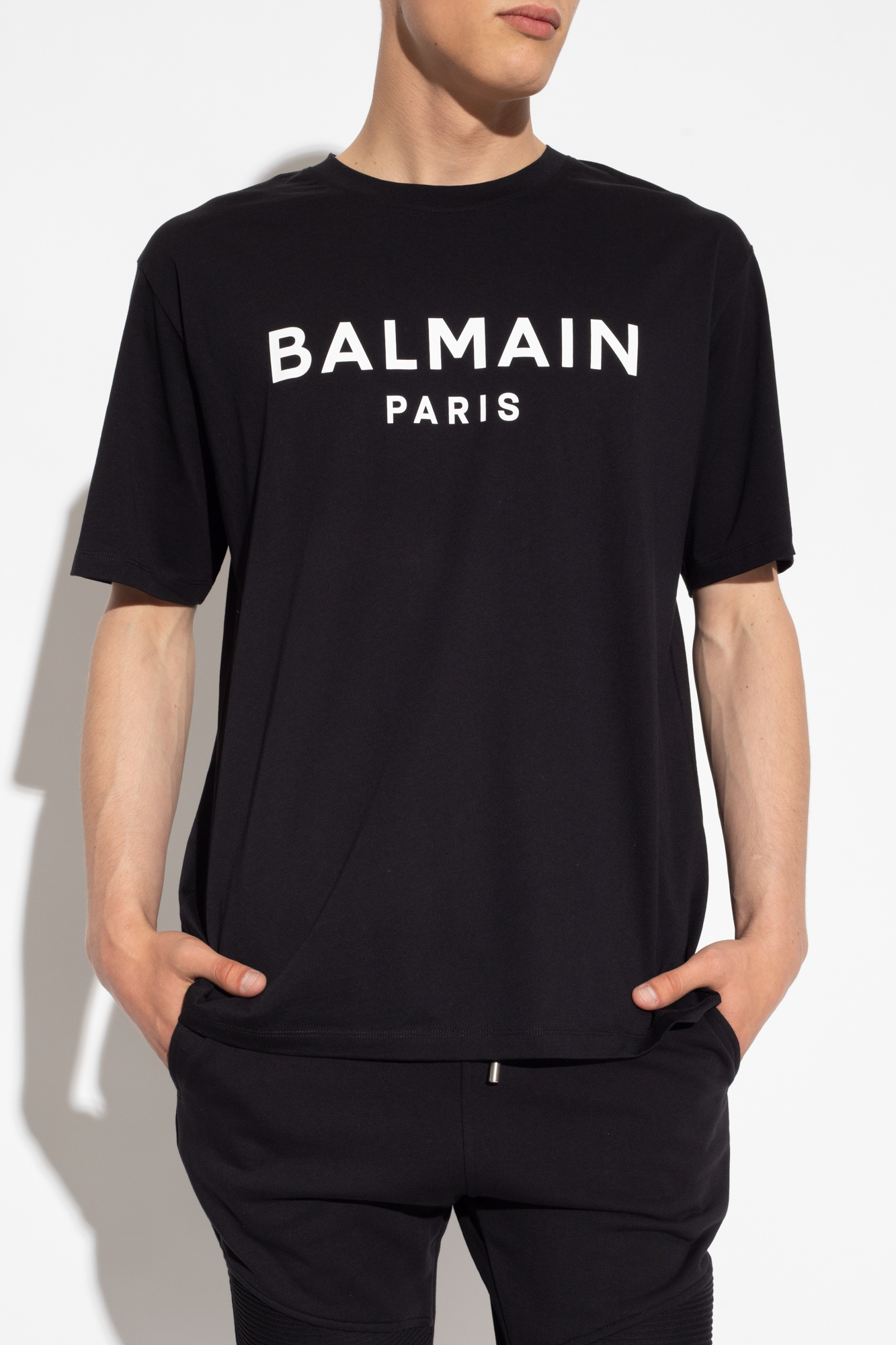 Black T-shirt with logo Balmain - Vitkac AS